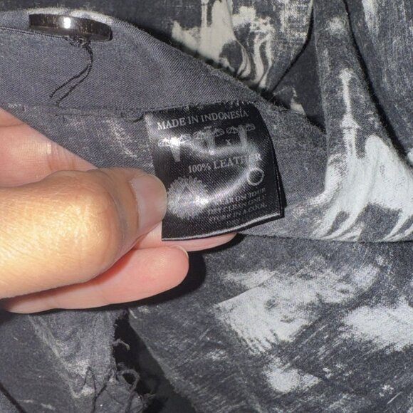 Rare 🔥 Tuesday Night Band Practice Distress Suede Leather Jacket Men Size S - Picture 9 of 13